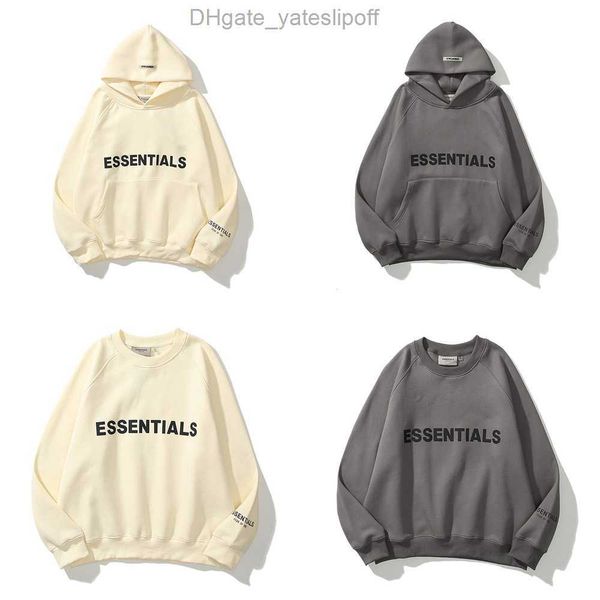 

sweatshirts men's ess luxury jackets hoodies men women essentials chest letter sweater sportswear hooded casual pullover couple sweats, Black;brown