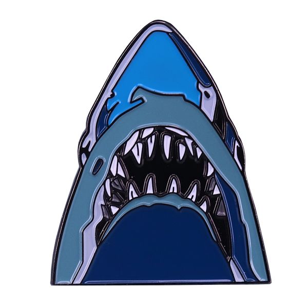 

jaws movie poster pin steven spielberg fans classics collection, Blue