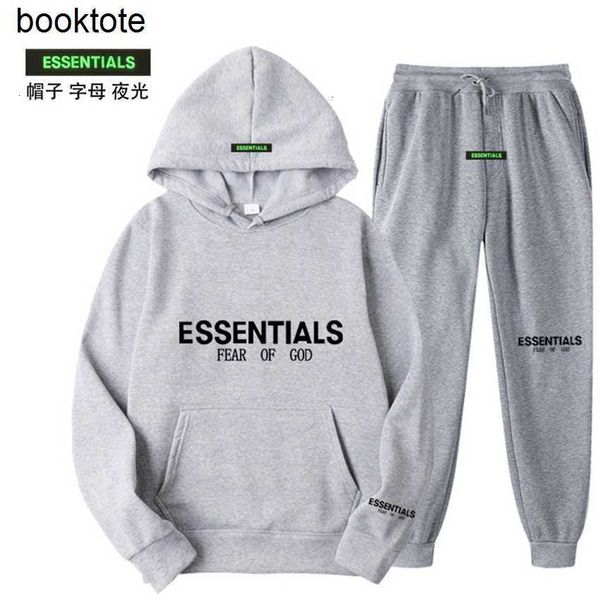 

hoodie jacket multi thread essentials new set chest lettering stamping men's and women's hoodie, Black;brown