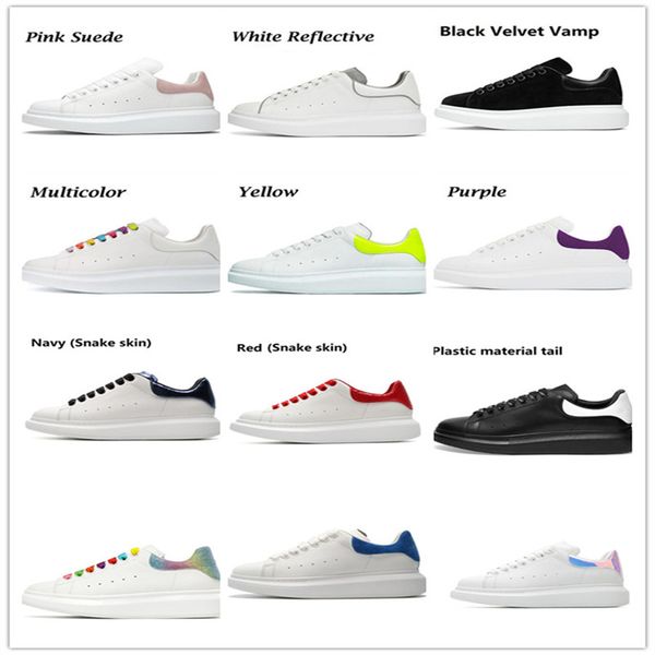 

designer woman shoe leather lace up men fashion platform oversized sneakers pink blue luxury velvet suede casual shoes chaussures de espadri, Black