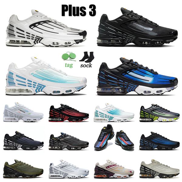 

tns 3 mens women running shoes tn tn3 plus iii sneakers black white spray painted laser blue neon unity obsidian olive bone royal trainers o