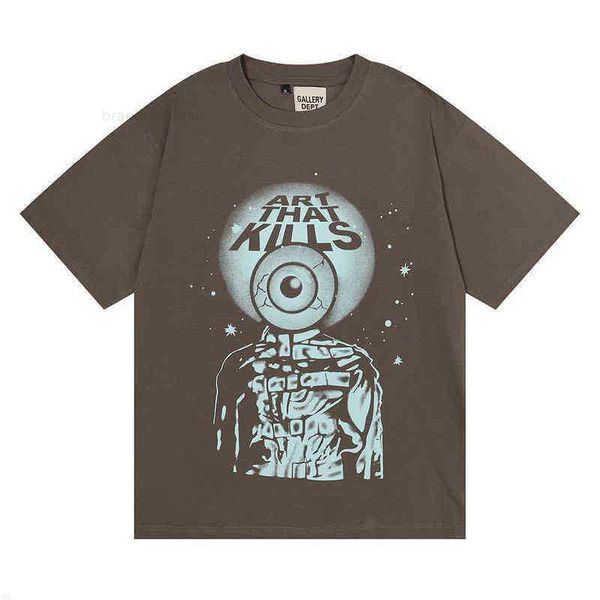 

galleries t shirt men designer gallerysdept women tees hip hop fashion cool for european size oversize loose ee9x, White;black