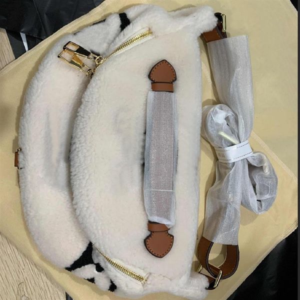 

designer waist bags women luxury handbag cross body fashion with letter pattern lamb wool shoulder bagss men's c240p