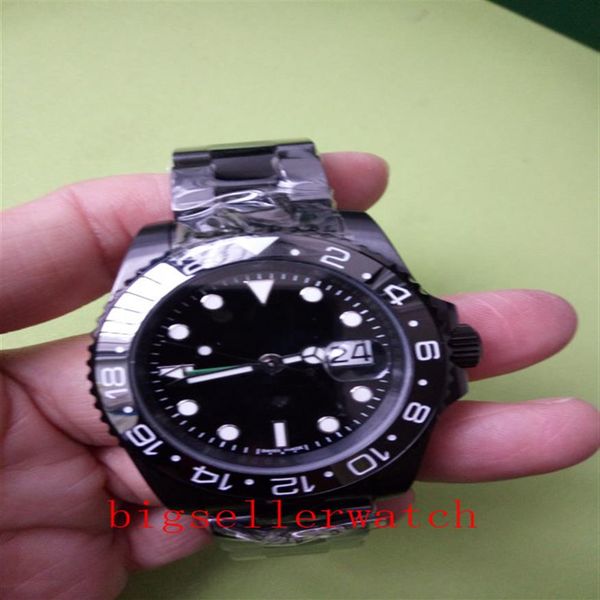 

new mens sports watch gmt series 116710 black dial ceramic bezel sapphire glass automatic mechanical mens watch161s, Slivery;brown