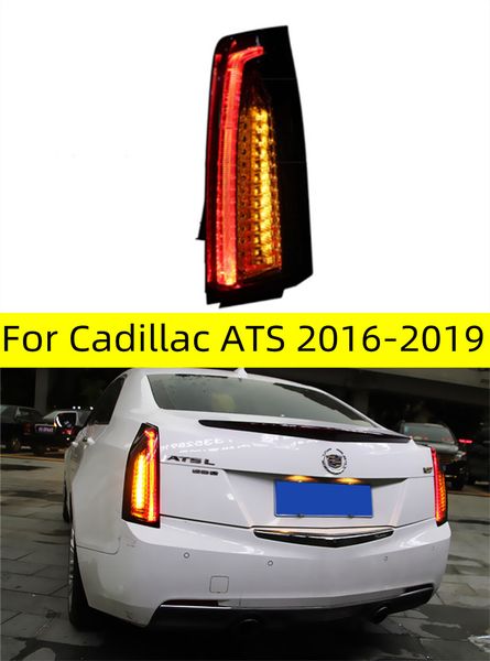 

car styling for cadillac tail lights 20 16-20 19 ats l led tail light rear lamp drl dynamic signal brake reverse accessories