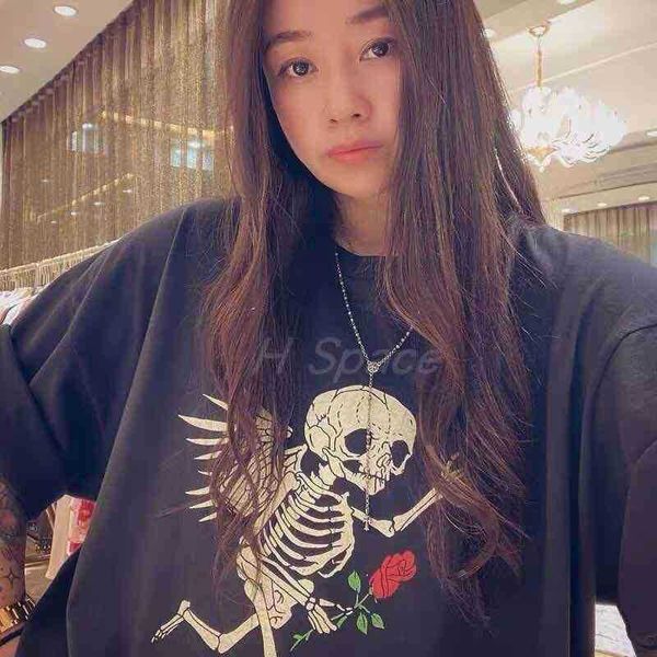 

shirt designer gallerysdept old for men angel t women gary washed skull made sleeve fashion gv8m, White;black