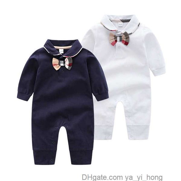 

fashion kids clothing baby boy girl jumpsuits high-quality romper 100%cotton long-sleeved lapel yayihong, Blue