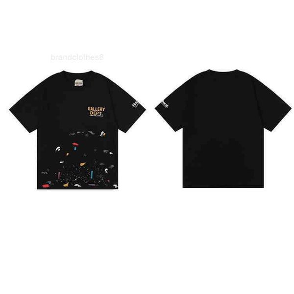 

galleries t shirt designer gallerysdept women fashion men tees hip hop cool for european size oversize loose wg4v, White;black