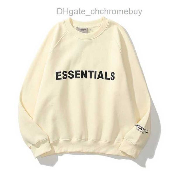 

ess luxury men's sweatshirts jackets hoodies men women essentials chest letter sweater sportswear hooded casual pullover couple jacket, Black