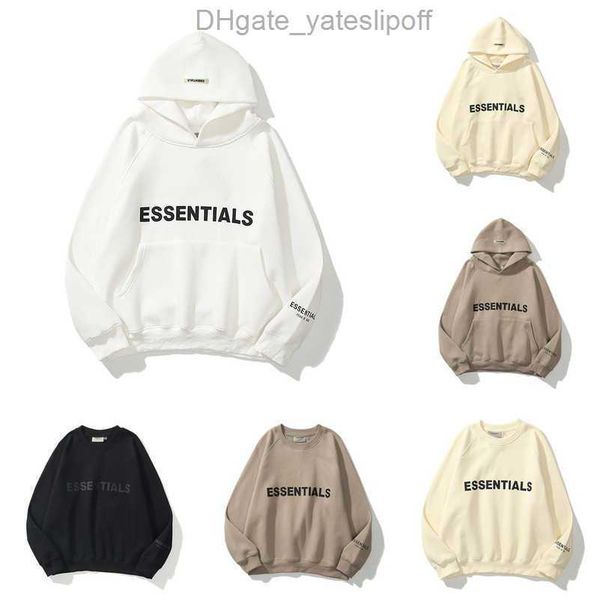 

ess men's sweatshirts luxury jackets hoodies men women essentials chest letter sweater sportswear hooded casual pullover couple sweats, Black;brown