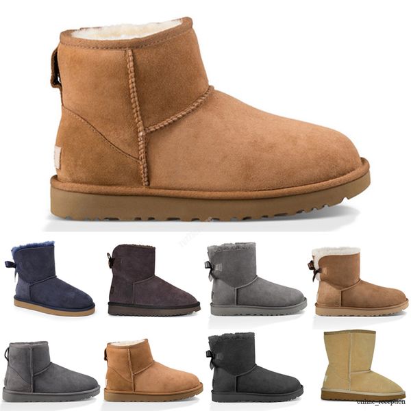 

classic mini kids i shoes sell real australia 528 high-quality kid boys girls children baby warm snow boots teenage students winter415875, Black