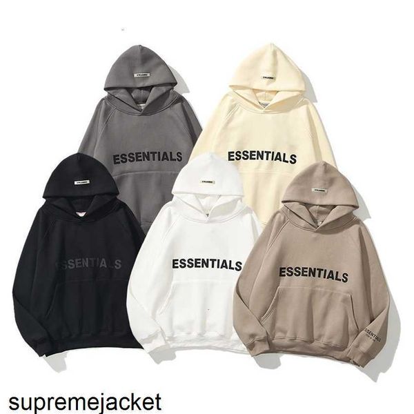 

hoodie jacket raglan sleeve double cap high street fashion feaofgodfogessential sweater couple hoodie, Black;brown