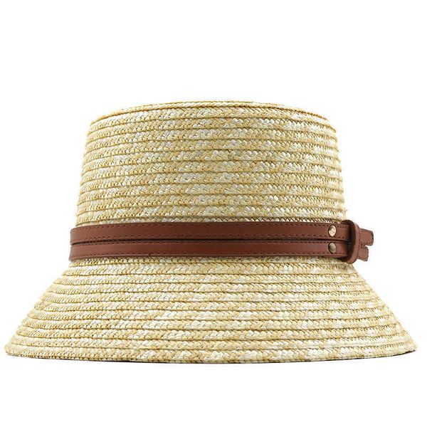 

stingy handmade summer s for women ladies sun classic belt beige straw adjuatble beach wide brim kentucky derby hat 0103, Blue;gray