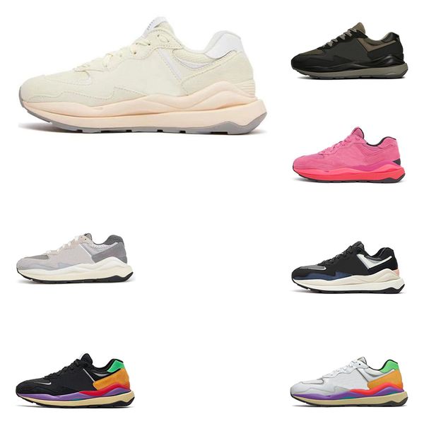 

2023 fashion 5740 mens running shoes black white red blue grey rainbow 5740s men women trainers spors sneakers 36-45 852