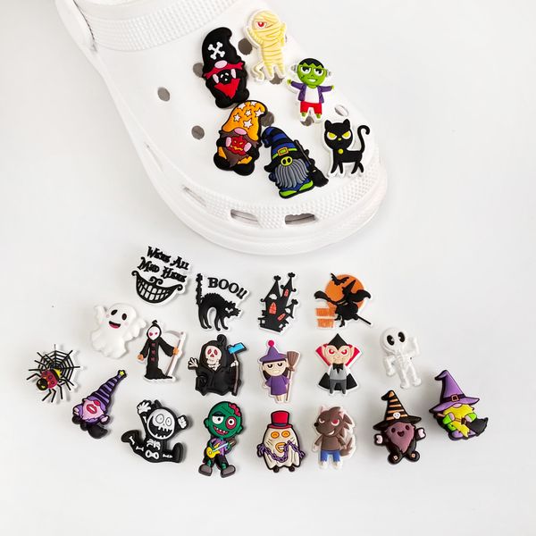 

anime charms wholesale childhood memories halloween hogus witch magic witches cartoon charms shoe accessories pvc decoration buckle soft rub, Blue