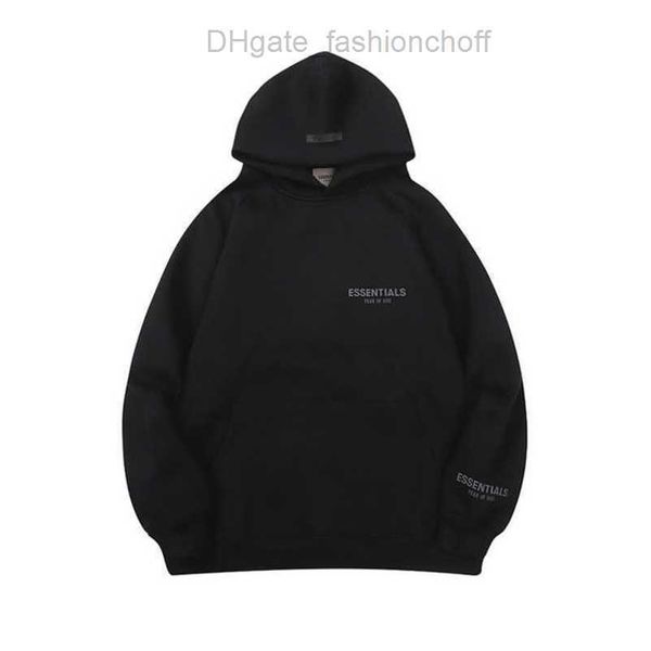

jackets men's sweatshirts luxury essentials ess hoodies men women letter pullover hooded fashion hip hop sweatshirt sweater hoodie casu, Black