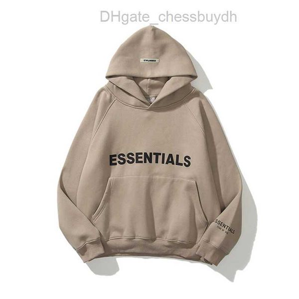 

ess luxury sweatshirts men's jackets hoodies men women essentials chest letter sweater sportswear hooded casual pullover couple sweats, Black;brown