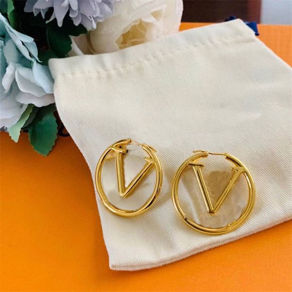 

dangle hoops earrings for women trendy big circle letter orecchini hypoallergenic plated 14 k gold hoop earings stainless steel earring coup, Golden;silver