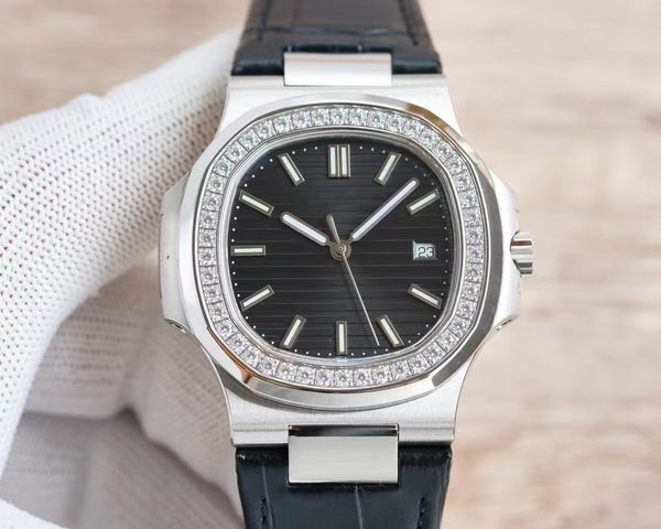 

watch automatic mechanical mens watches waterproof bracelet sapphire business wristwatches stainless steel 41mm ladies wristwatch montre de, Slivery;brown
