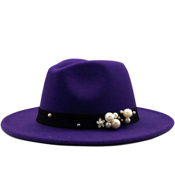 

stingy s new wool fedoras for women wide brim felt ladies tweed army green jazz cap female leopard winter elegant pork pie hat 0103, Blue;gray