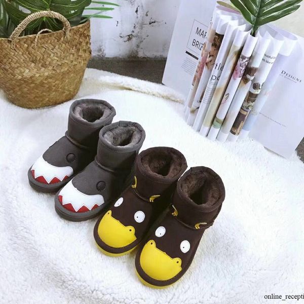 

classic mini kids i shoes sell real australia kid boys girls children baby warm snow boots teenage students winter boots 25-36220748, Black