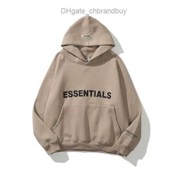 

men's luxury sweatshirts ess jackets hoodies men women letter essentials pullover hoodie hooded hip hop loose sweater casual sweatshir, Black;brown