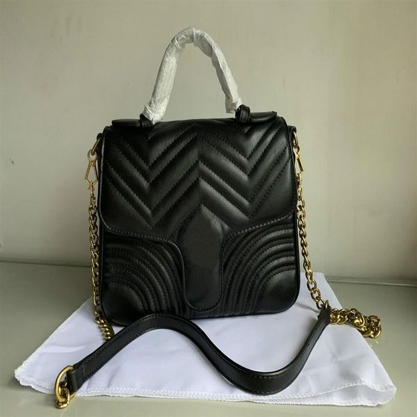 

quality female handbag wallet leather chain bag messenger bags can be shoulder marmont 547260270i