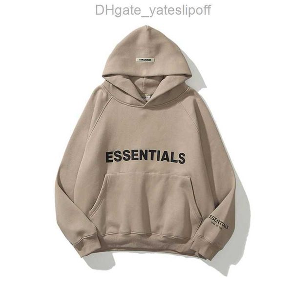 

essentials men's sweatshirts luxury jackets hoodies ess men women letter pullover hooded street hip hop sweatshirt sweater hoodie casua, Black;brown