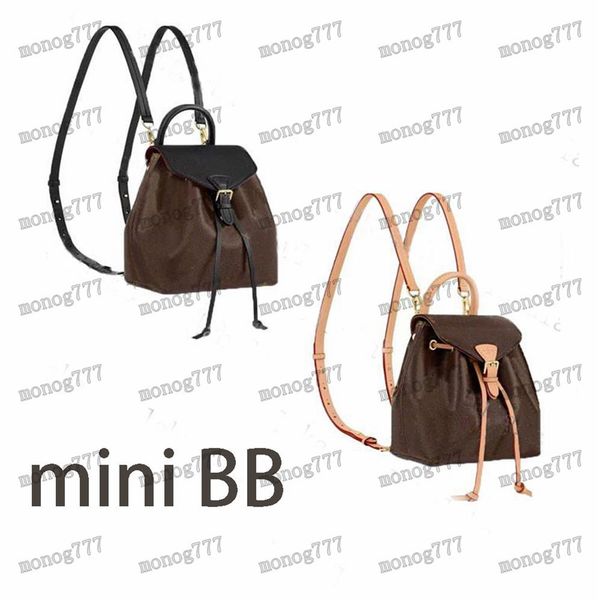 

montsouris backpack montsouris bb elegant letter embossing genuine cowhide leather canvas buckle satchel purse shoulder fashion pochette 254