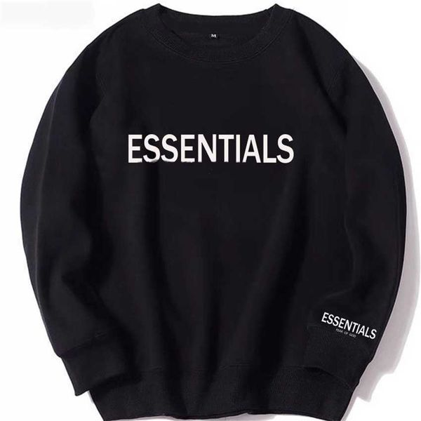 

hoodie sweatshirt essentials new double thread garden collar plush sweater tide brand letter soup printing fo, Black;brown