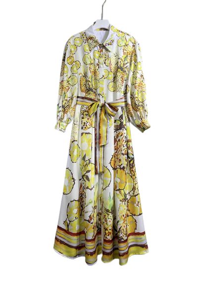 

spring 2023 latest polo print fashion long dress, Black;gray