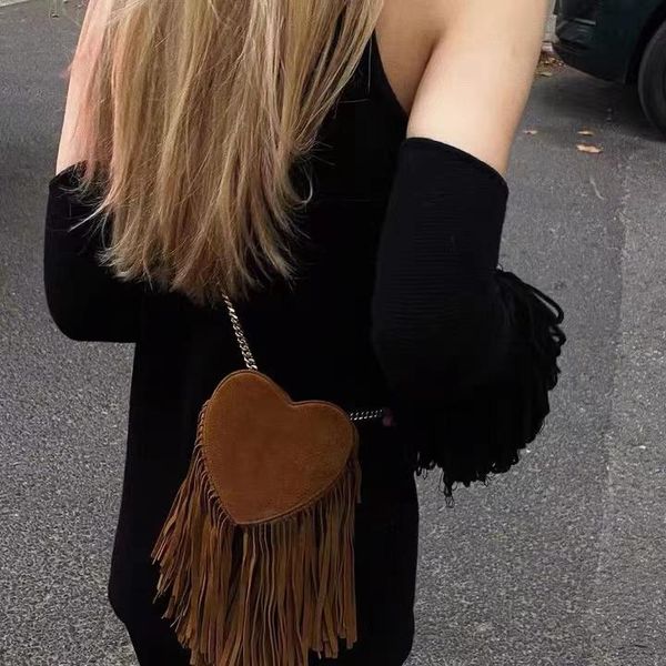 

designers shoulder bag fashion crossbody bags shoppers tote tassels women handbags purses heart-shaped ladies