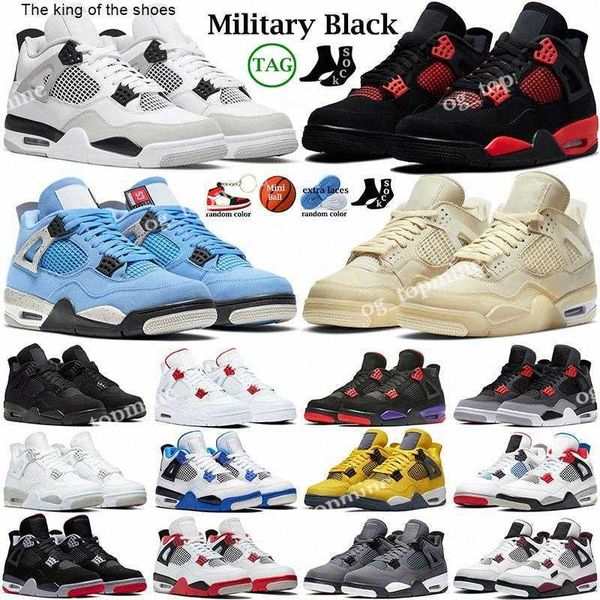 

2023 og jumpman 4 4s basketball shoes for men women military black cat sail red thunder white oreo cactus jack blue university infrared cool