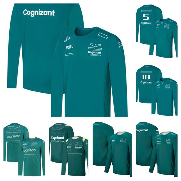 

f1 team driver's t-shirt new racing suit men's long sleeve quick-drying shirt custom car work clothes