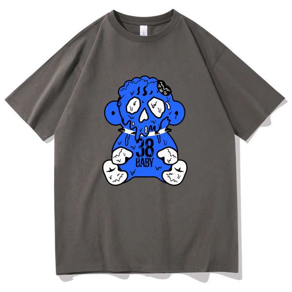 

men's t-shirts rapper youngboy never broke again ice monkey gear 38 baby merch t shirt men women oversized t-shirt men's hip hop t, White;black