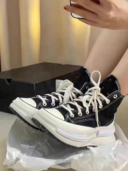 

high heel flat shoe social chunky women wedding party quality leather business formal loafer with original box fashion 35-45 casual shoes sp, Black