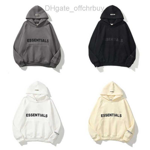 

ess men's luxury sweatshirts jackets hoodies men women letter essentials pullover hoodie hooded hip hop loose sweater casual sweatshir, Black