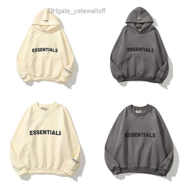 

sweatshirts men's ess luxury jackets hoodies men women essentials chest letter sweater sportswear hooded casual pullover couple sweats, Black;brown