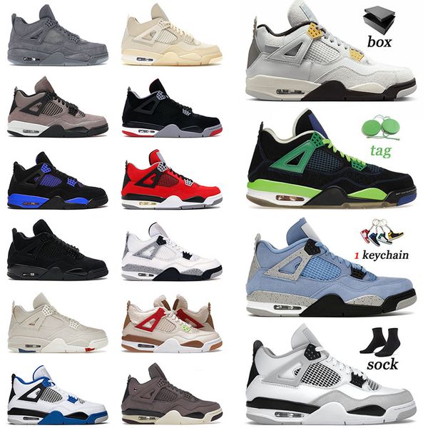 

authentic og basketball shoes 4 4s iv jumpman military black doernbecher violet ore mens women bred ts cactus jack seafoam sneakers trainers
