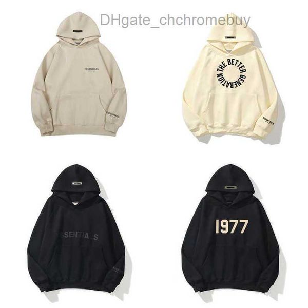 

men's luxury ess sweatshirts jackets hoodies men women letter essentials pullover hooded street hip hop sweatshirt sweater hoodie casua, Black