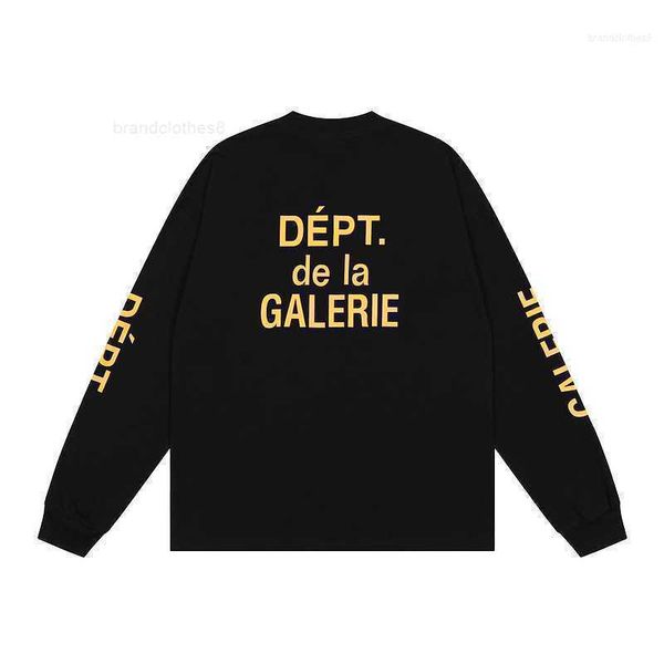 

american designer gallerysdept basic t pullover galleries shirt double arm long sleeve boomed fashion brand 19l7, White;black