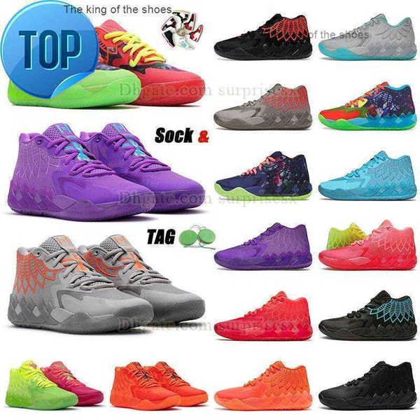 

2023 mb.012023mb.012023 op authentic og lamelo ball mb.01 basketball shoes pumps men rick and morty melo lamelos balls mb1 mb01 outdoor, Black