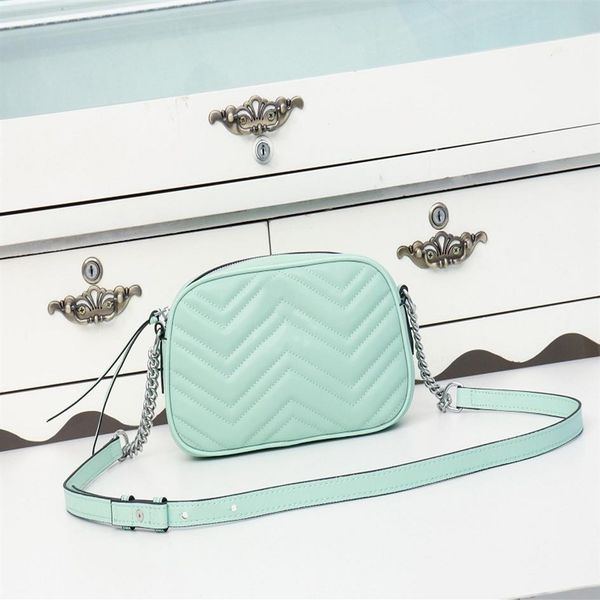 

2020 new marmont small shoulder bags fashion rainbow pink black designer bags woman bags size 9 5in model with box and dust bag341e