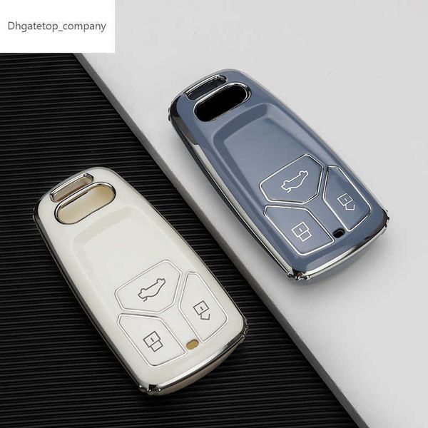 

fashion tpu car key case full cover fob for audi a6 a5 q7 s4 s5 s7 a4 b9 a4l 4m 8w q5 tt tts rs 8s coupe car styling accessories