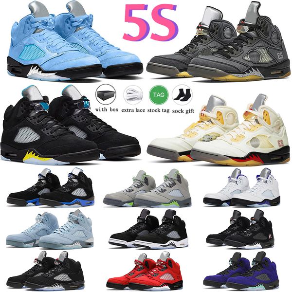 

men 5 basketball shoes 5s aqua green bean sail racer blue raging bull metallic jade horizon blue bird white cement sneakers trainers sports