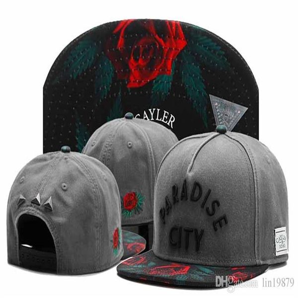 

brand new cayler & sons floral rose paradise city snapback hats adjustable street gorras bones hip hop baseball caps for men and w264t, Blue;gray