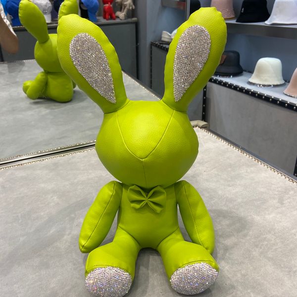 

g2022g fashion accessories doll rabbit luxury gift for lady valentines birthday cute toy with crystal, Silver