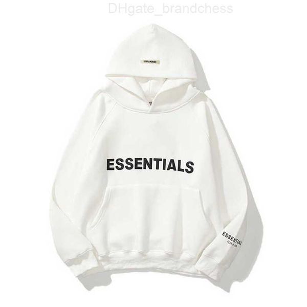 

men's luxury ess sweatshirts jackets hoodies men women letter essentials pullover hooded street hip hop sweatshirt sweater hoodie casua, Black