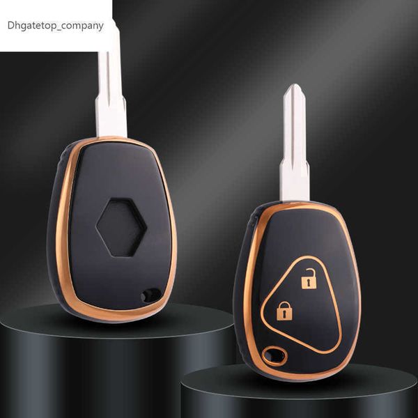 

2 buttons new tpu remote key fob case cover for renault megane modus espace laguna duster logan dacia sandero fluence clio kango