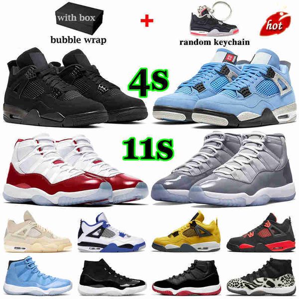 

2023 jumpman og with box og jumpman 4 basketball shoes military black cat men 11 mens womens sneakers 4s university blue red thunder cool gr